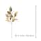 Tige de 82,5 cm en feuilles de magnolia métallisées dorées par Ashland